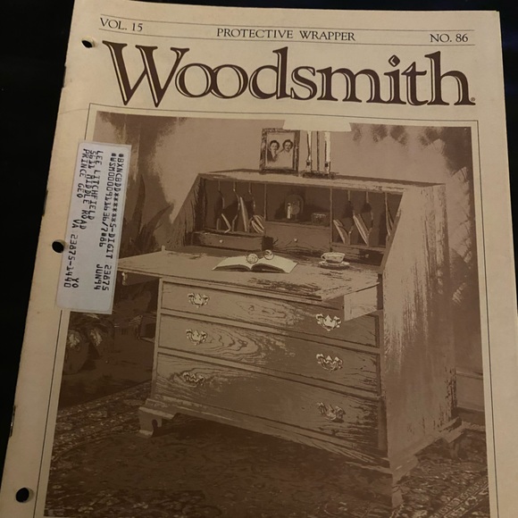 🎉5/$10🎉 Woodsmith magazine vol 15 number 86 April 1993 slant front desk - Picture 1 of 9